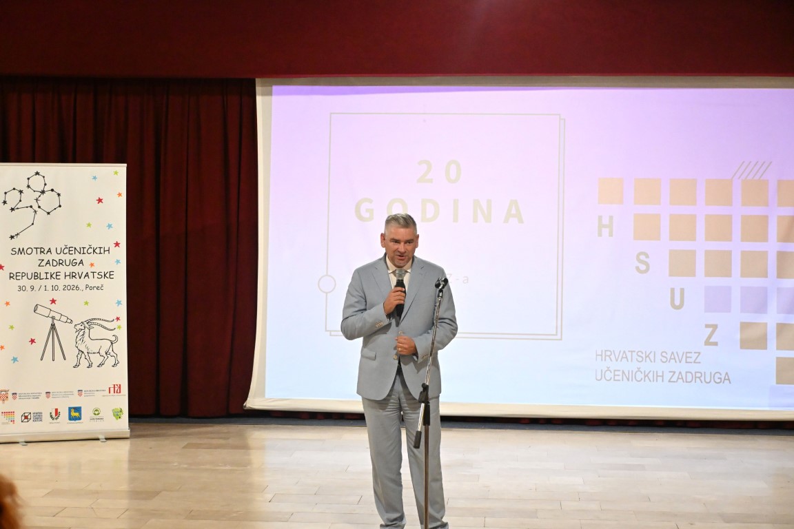 Poreč: Župan Miletić na otvorenju 38. smotre učeničkih zadruga Republike Hrvatske